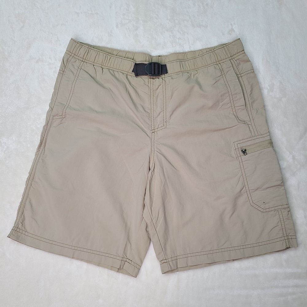 Columbia Men's Khaki 9" Omni-Shade Palmerston Peak Water Shorts Size Small